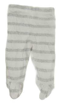 Šedo-bílé pruhované polodupky M&Co