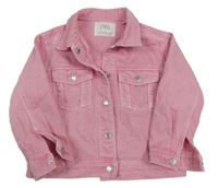 Světlerůžová riflová bunda Zara