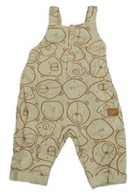 Béžové teplákové lacláče s medvídky Studio Baby 