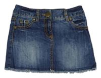 Tmavomodrá riflová sukně Next