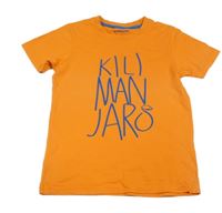 Oranžové tričko s nápisem Kilimanjaro