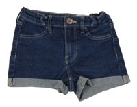 Tmavomodré riflové kraťasy H&M