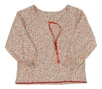 Bílá květovaná halenka Grain de Blé