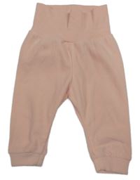 Světlerůžové fleecové kalhoty H&M