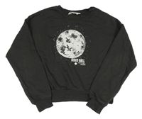 Tmavošedá mikina s disko koulí H&M