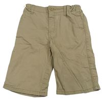 Béžovohnědé chino plátěné kraťasy Matalan