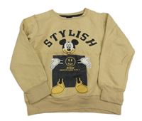 Béžová mikina s Mickey