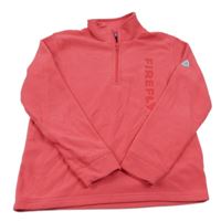 Jahodová fleecová mikina s logem FIREFLY