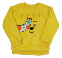 Žlutá plyšová mikina s medvídkem Pudsey George