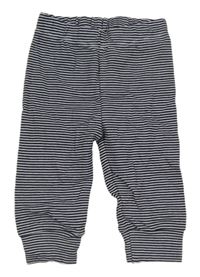 Tmavomoodro-bílé pruhované tepláky Topomini