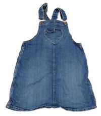 Modré riflové šaty se srdíčkovou kapsou H&M