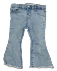 Světlemodré plísňové flare rifle s prošoupáním ZARA