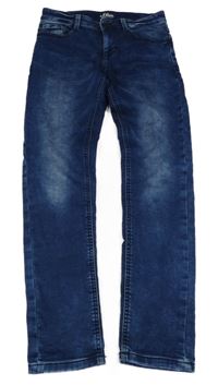 Tmavomodré siinny teplákové rifle S. Oliver