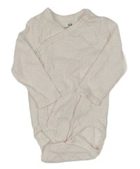 Bílo-růžové puntíkaté zavinovací body H&M