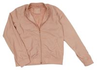 Světlerůžový šusťákový jarní bomber alive