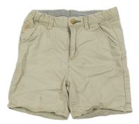 Světlebéžové chino plátěné kraťasy ZARA