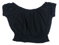 Černé crop tričko zn. River Island