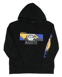 Černá mikina s Naruto a kapucí