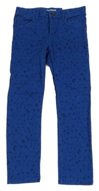 Nové - Modré skvrnité skinny rifle H&M
