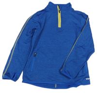 Modrá melírovaná sportovní mikina John Lewis