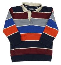 Barevná pruhovaná polo mikina Nutmeg