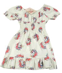 Nové - Bílé šaty s jednorožci