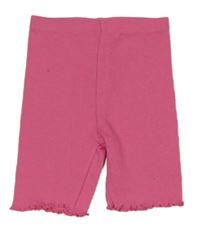 Tmavorůžové žebrované elastické kraťasy Kiki&Koko