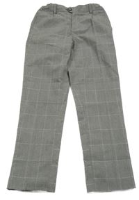 Šedo-černé kostkované slavnostní chino kalhoty Reserved