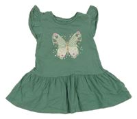 Zelená tunika s motýlem C&A