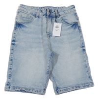 Nové - Světlemodré riflové slim kraťasy Primark