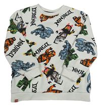 Bílá mikina s Lego Ninjago Primark