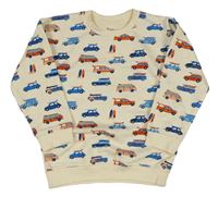 Krémová mikina s auty Nutmeg