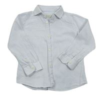 Bílo-světlemodrá pruhovaná košile Zara