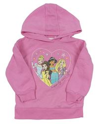 Růžová mikina s princeznami a kapucí zn. Disney