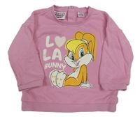 Růžová mikina s králíkem - Looney tunes