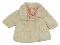 Smetanový kožešinový podšitý kabátek Nutmeg