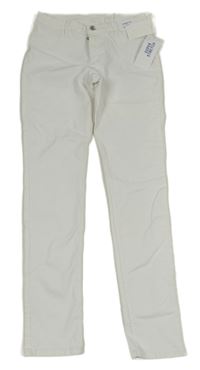 Nové - Bílé skinny fit rifle H&M