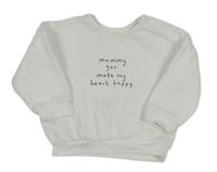 Bílá mikina s nápisem George