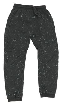 Tmavošedo-modré flekaté tepláky George