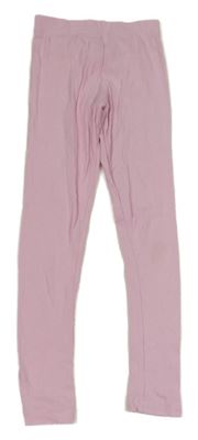 Světlerůžové žebrované legíny manguun