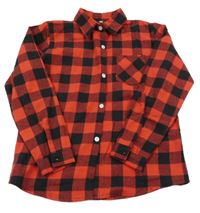 Červeno-černá kostkovaná košile 