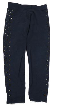 Tmavomodré legíny s kamínky Pep&Co