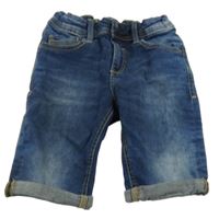 Tmavomodré riflové kraťasy 