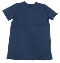 Tmavomodré tričko s kapsou dunnes