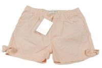 Nové - světlerůžové plátěné kraťasy Minoti