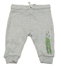 Šedé melírované tepláky s nápisem Disney