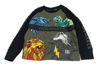 Černo-khaki triko - Harry Potter Matalan