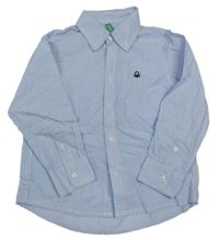 Modro-bílá pruhovaná košile Benetton