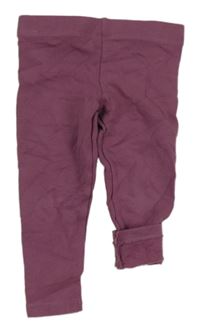 Fialové zateplené legíny 