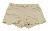 Béžovo-barevné puntíkaté kraťasy H&M